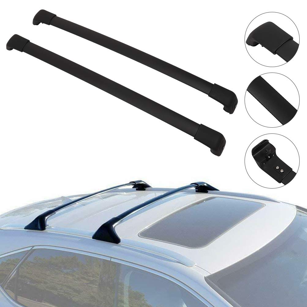 AUTOMUTO Aluminum Roof Rack Cross Bars for Hyundai Tucson 2016-2021 - Black Heavy Duty Roof Top Cargo Carrier for Camping, Road Trips & Outdoor Adventures