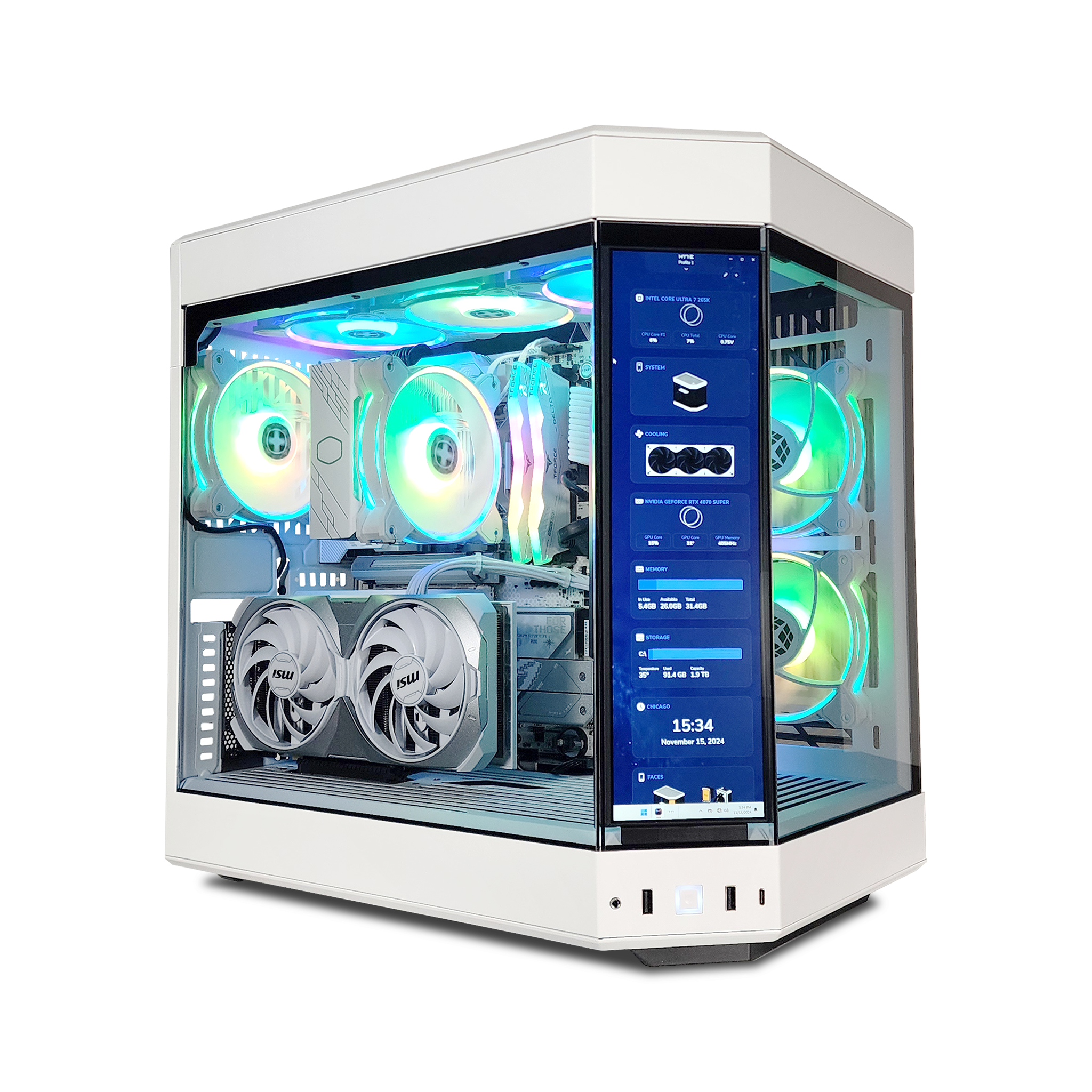 Y60 Ghost Extreme Gaming PC - Ready to Ship | High Performance Computer for VR, Streaming & Esports | Perfect for Home Gaming Setup & Office Workstation