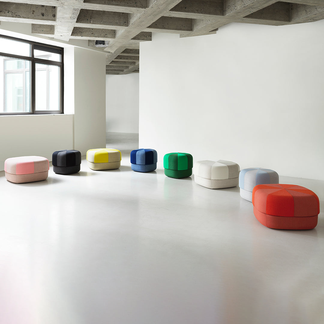 Legal Circus Pouf Duo Ottomans by Normann Copenhagen - Stylish Modern Footstools for Living Room, Bedroom & Lounge Decor