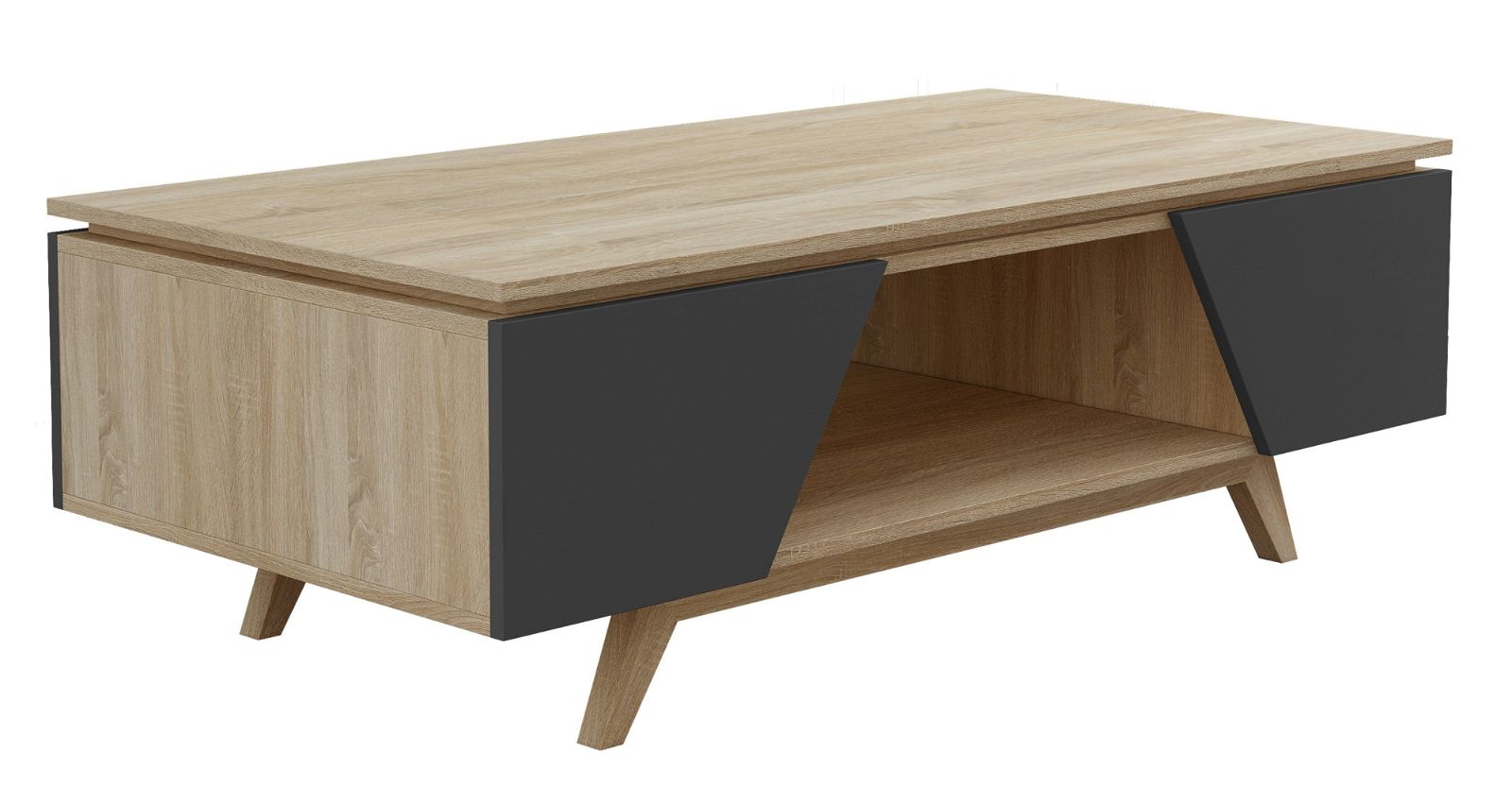 Modern Nordic 1200 Coffee Table in Grey by Criterion - Perfect for Living Room, Lounge & Office Spaces