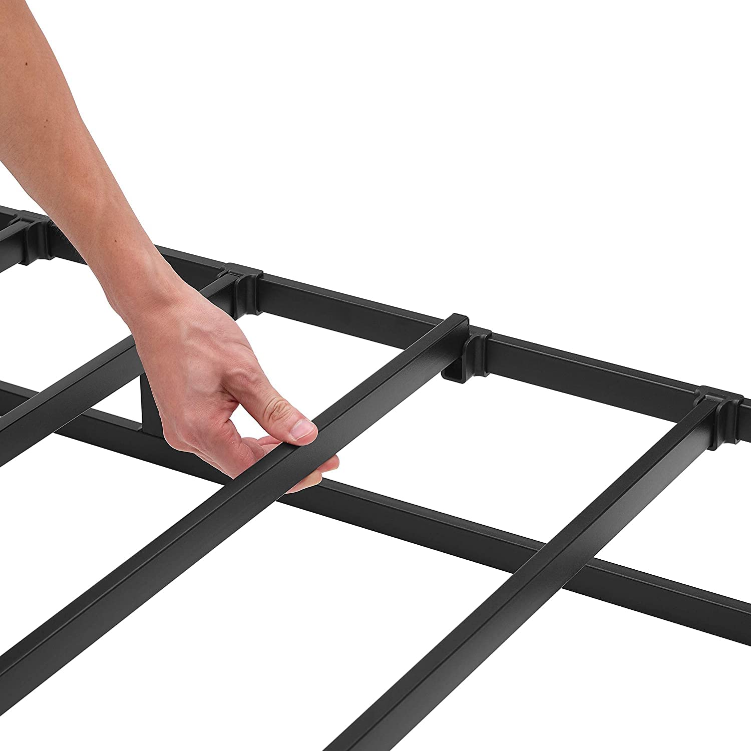 Amazon Basics Smart Box Spring Bed Base - 9-Inch Height Mattress Foundation for California King (83