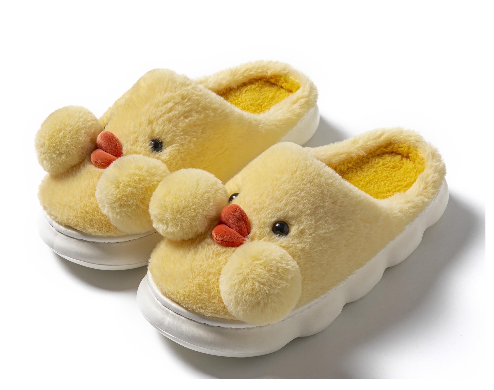 LANFIRE Women's Duck Animal Slippers - Soft Fuzzy Plush Winter Warm House Shoes with Cotton Lining | Cozy Indoor Comfort for Home, Lounge & Bedroom Wear