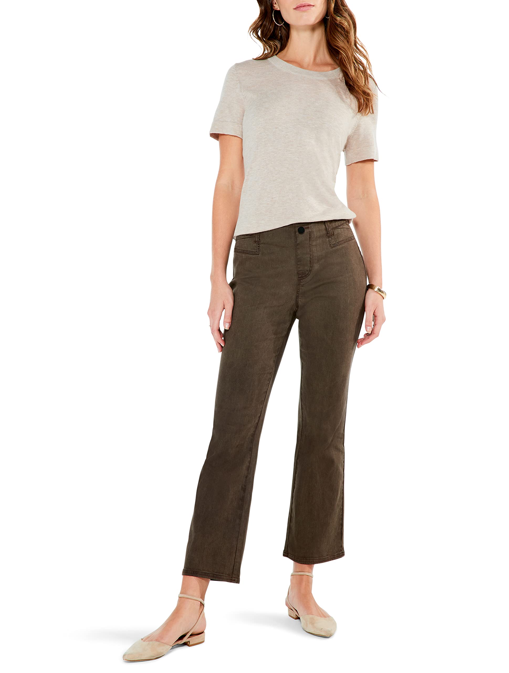 NIC+ZOE Women's All Day Comfort Stretch Demi Boot Denim Jeans - Perfect for Casual Outings, Work & Everyday Wear