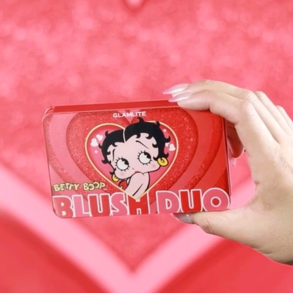 Betty Boop™ x Glamlite Blush Duo - Long-Lasting Cheek Color for a Flawless Glow | Perfect for Everyday Wear & Special Occasions