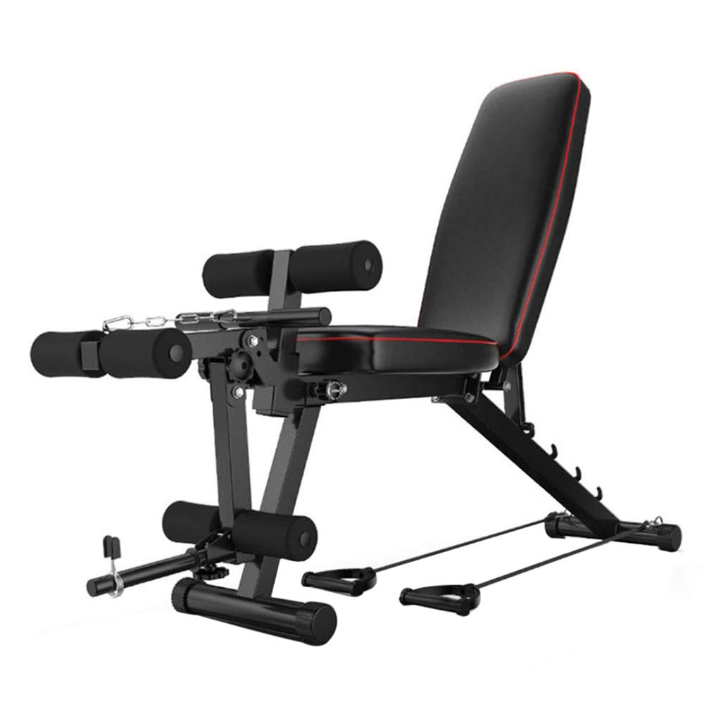 Adjustable Folding Dumbbell Bench & Abdominal Board - Multi-Functional Home Gym Equipment for Sit-Ups, Strength Training & Fitness - Perfect for Small Spaces & Home Workouts