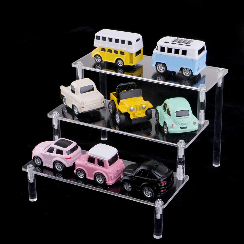 Acrylic Cosmetic Display Stand for Action Figures & Dolls - Clear Organizer for Collectibles, Toys, and Makeup - Perfect for Showcase, Storage, and Home Decor