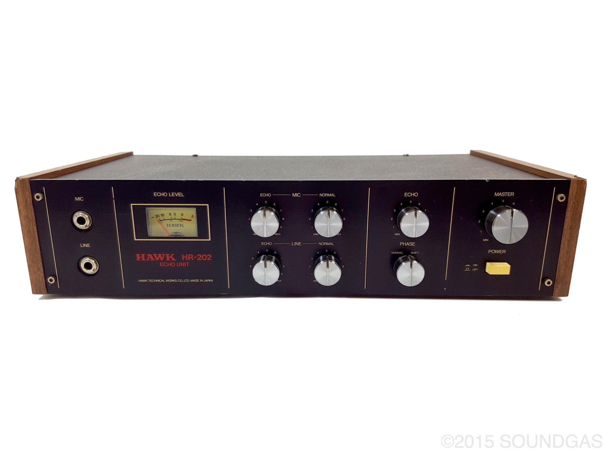 HAWK HR 202 ECHO UNIT Spring Reverb Guitar Effects Pedal - Vintage Analog Delay for Electric Guitar, Bass & Studio Recording (Stage & Studio Use)