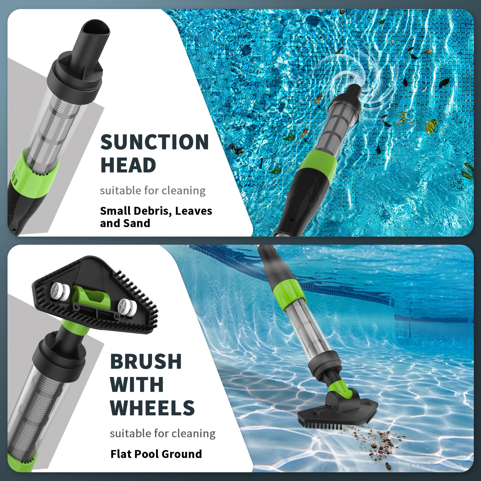 Handheld Cordless Pool Spa Hot Tub Vacuum Cleaner - Rechargeable for Sand & Debris, Ideal for Small Pools, Above-Ground Pools, Hot Tubs, Spas - Perfect for Quick Cleanups & Maintenance