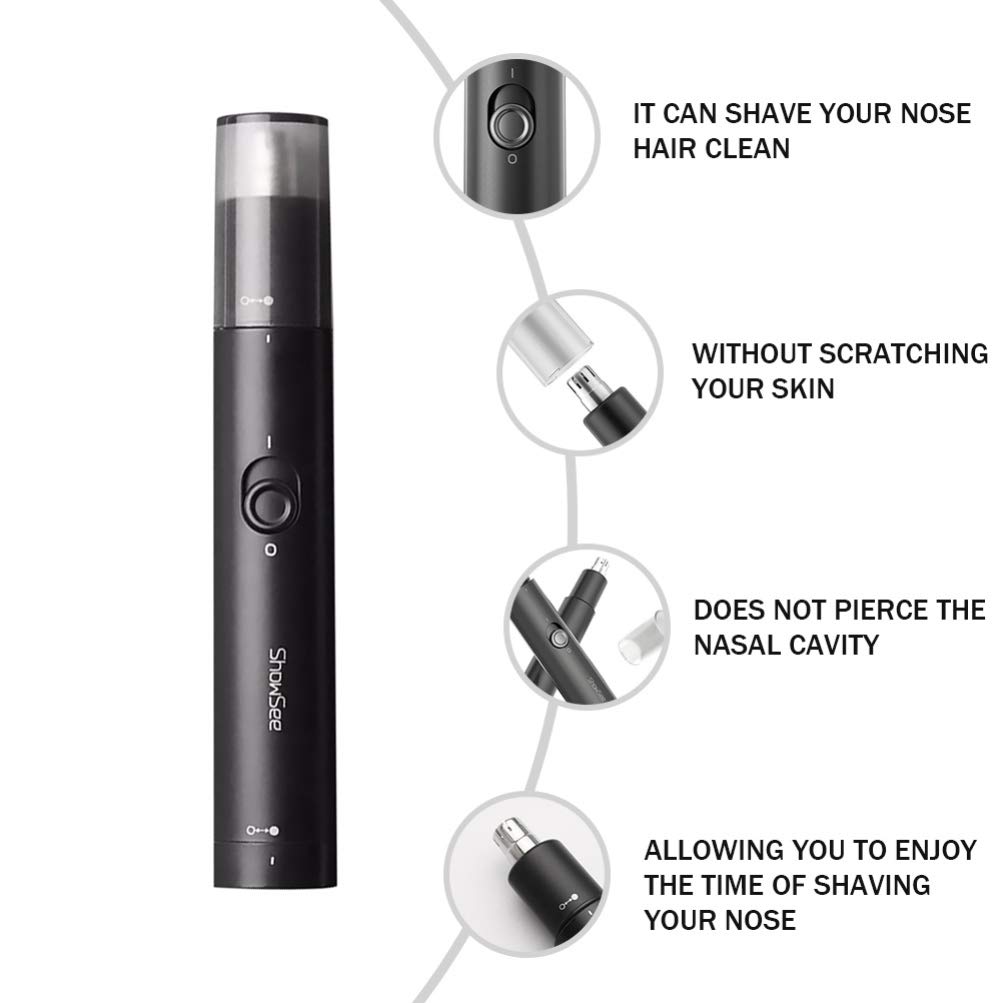 1PC Unisex Nose Hair Trimmer - Electric Nose Hair Cutter & Nasal Cavity Cleaner for Men & Women, Personal Grooming Tool for Easy Nose Hair Removal at Home or Travel