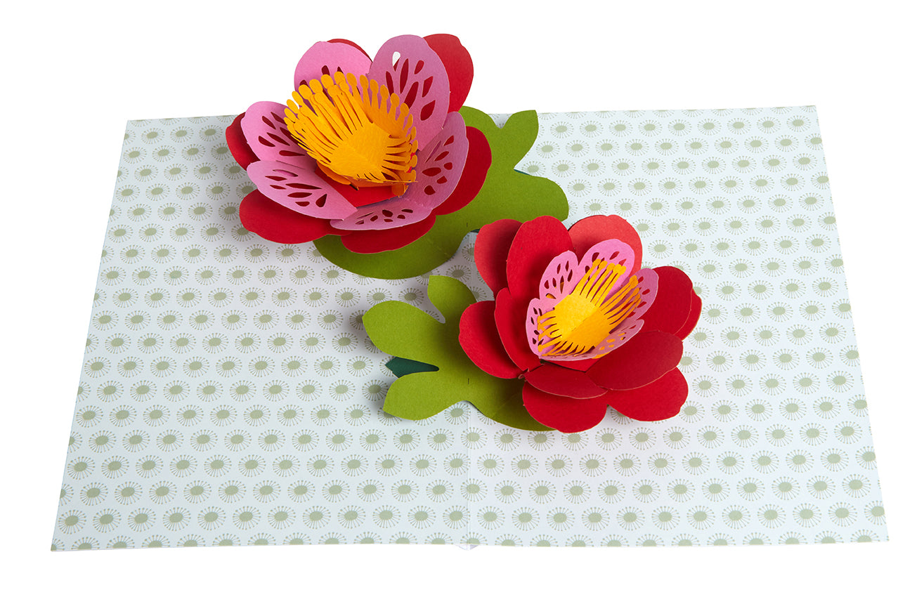 Floral Signature Pop Up Birthday Card - Handmade 3D Greeting Card for Women, Mom, Wife - Perfect for Birthdays, Anniversaries & Special Occasions