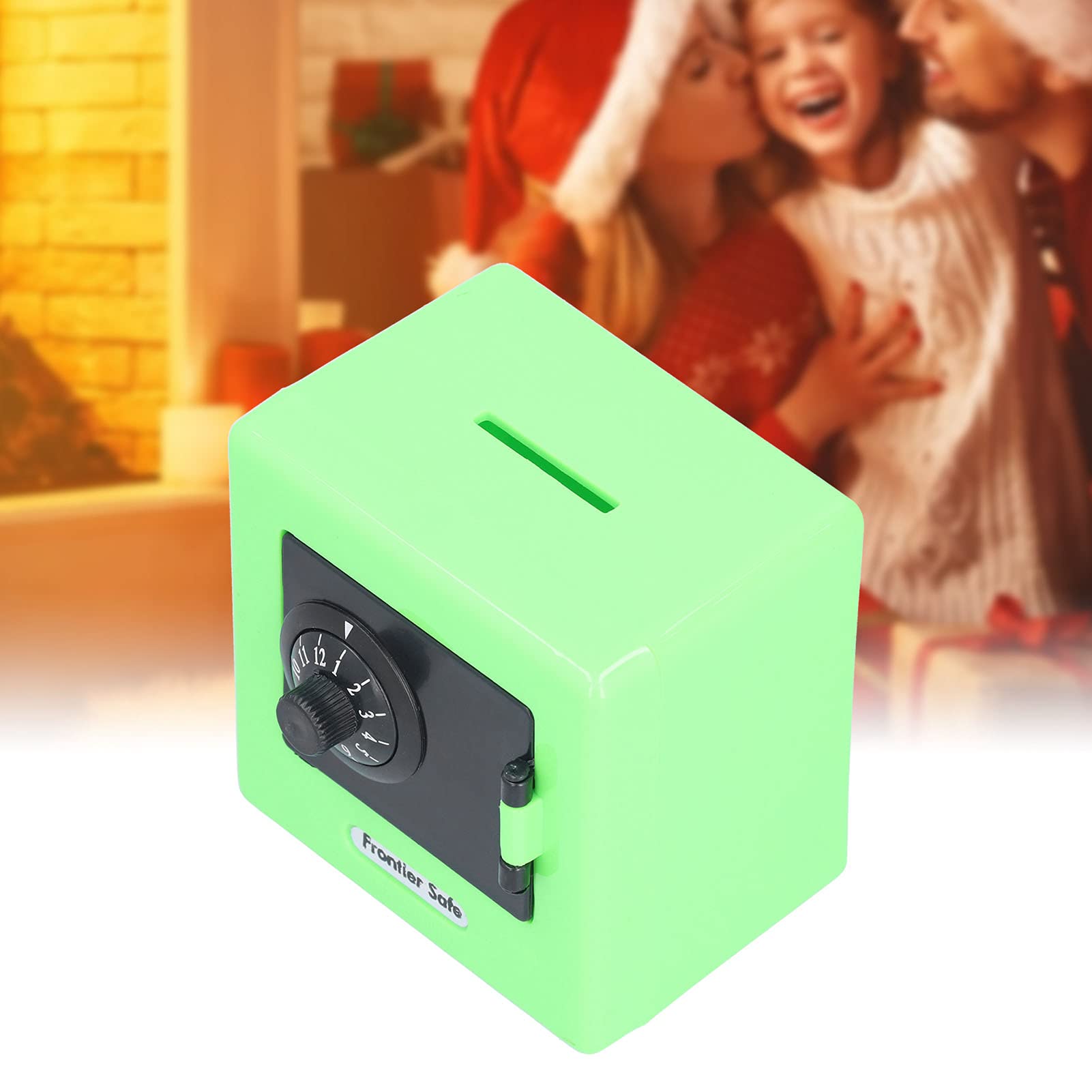 Gaeirt Money Storage Case - Simulation Safe Box with Coded Lock, Mini Cash Saving Box for Kids & Students (Green) | Perfect for Allowance, Piggy Bank Replacement & Financial Education