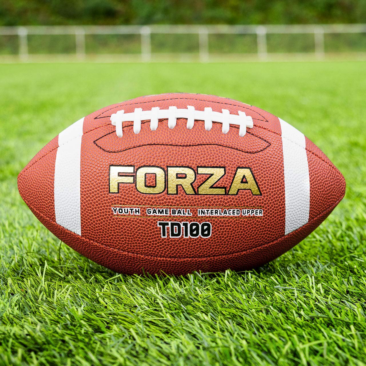 Forza TD100 Football Game Ball | F-Grip™ Enhanced Grip Design | Multiple Size Options for Training & Match Play
