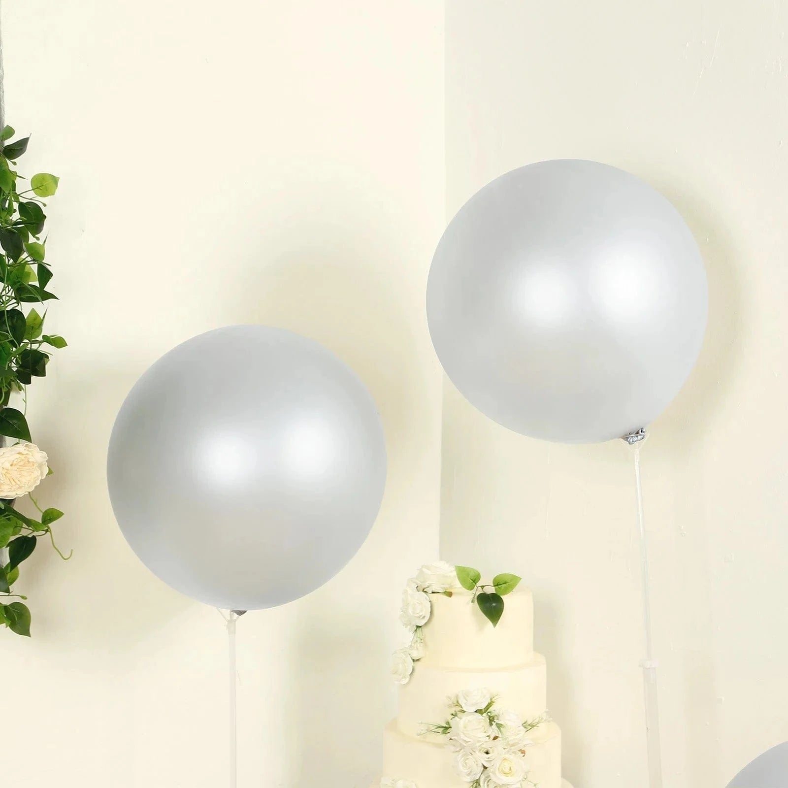 5 Pack Shiny Pearl Biodegradable Party Balloons - Eco-Friendly Wedding, Birthday & Baby Shower Decorations for Sustainable Celebrations