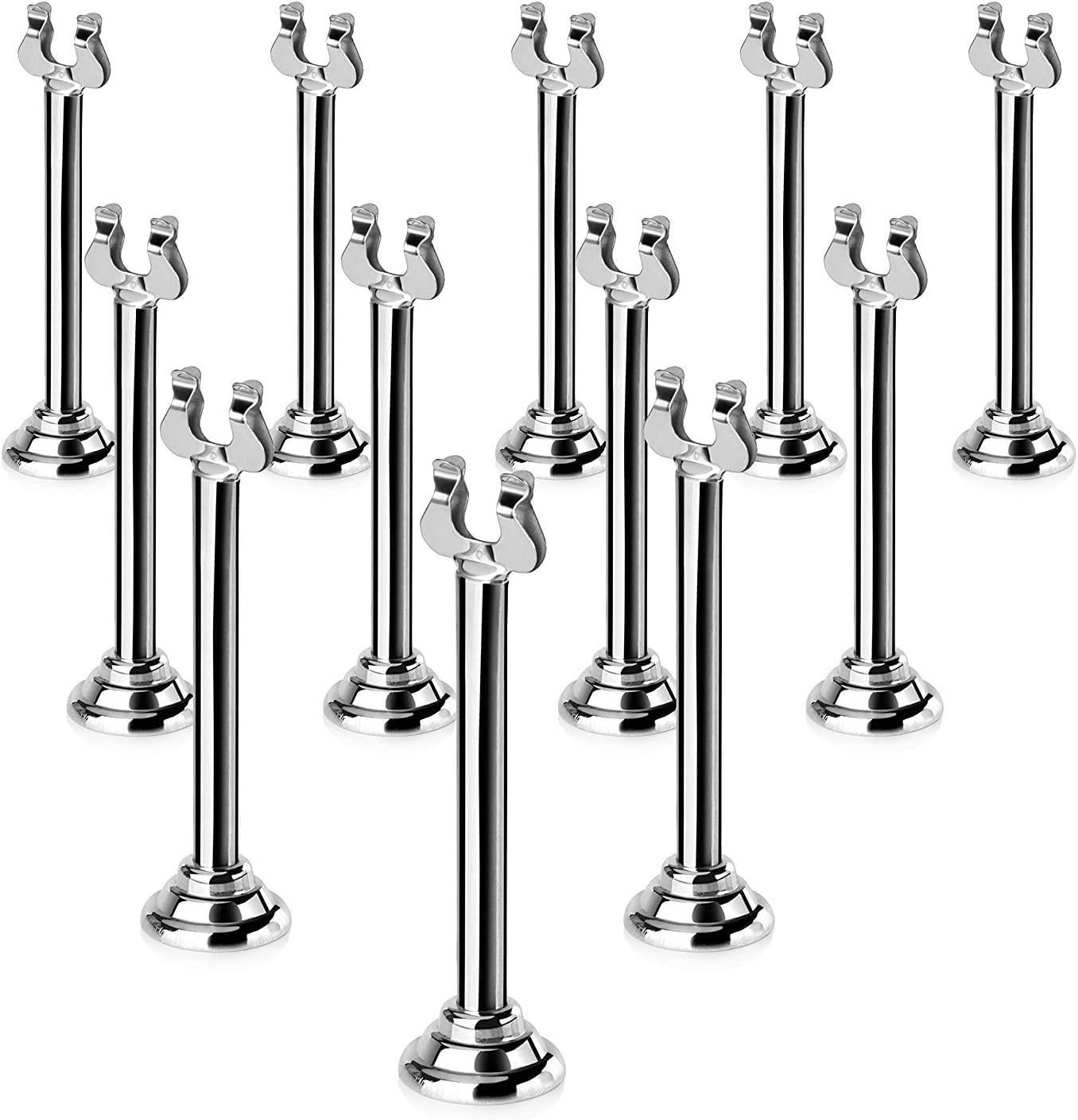 12-Pack Tritan/Harp-Clip Table Card Holders - 4