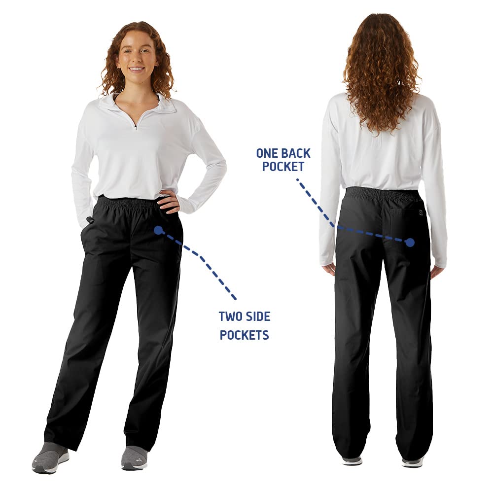 Unisex Soft Classic Scrub Pants with Elastic Waist - Comfortable Medical & Cargo Pants for Doctors, Nurses & Healthcare Professionals | Perfect for Hospital Shifts, Clinics & Long Work Hours