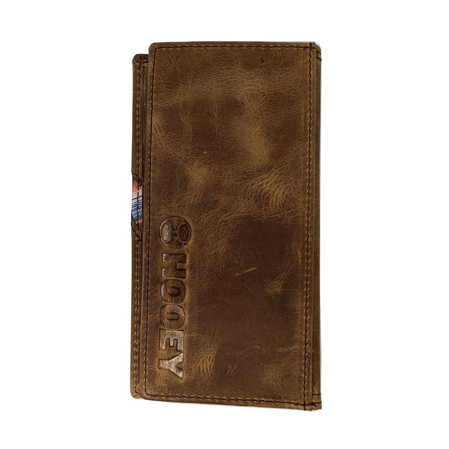 HOOEY Genuine Leather Men's Western Rodeo Wallet - Hands-Up Sunset Serape Design for Cowboy Style & Everyday Carry | Perfect Gift for Ranchers, Riders & Country Lovers