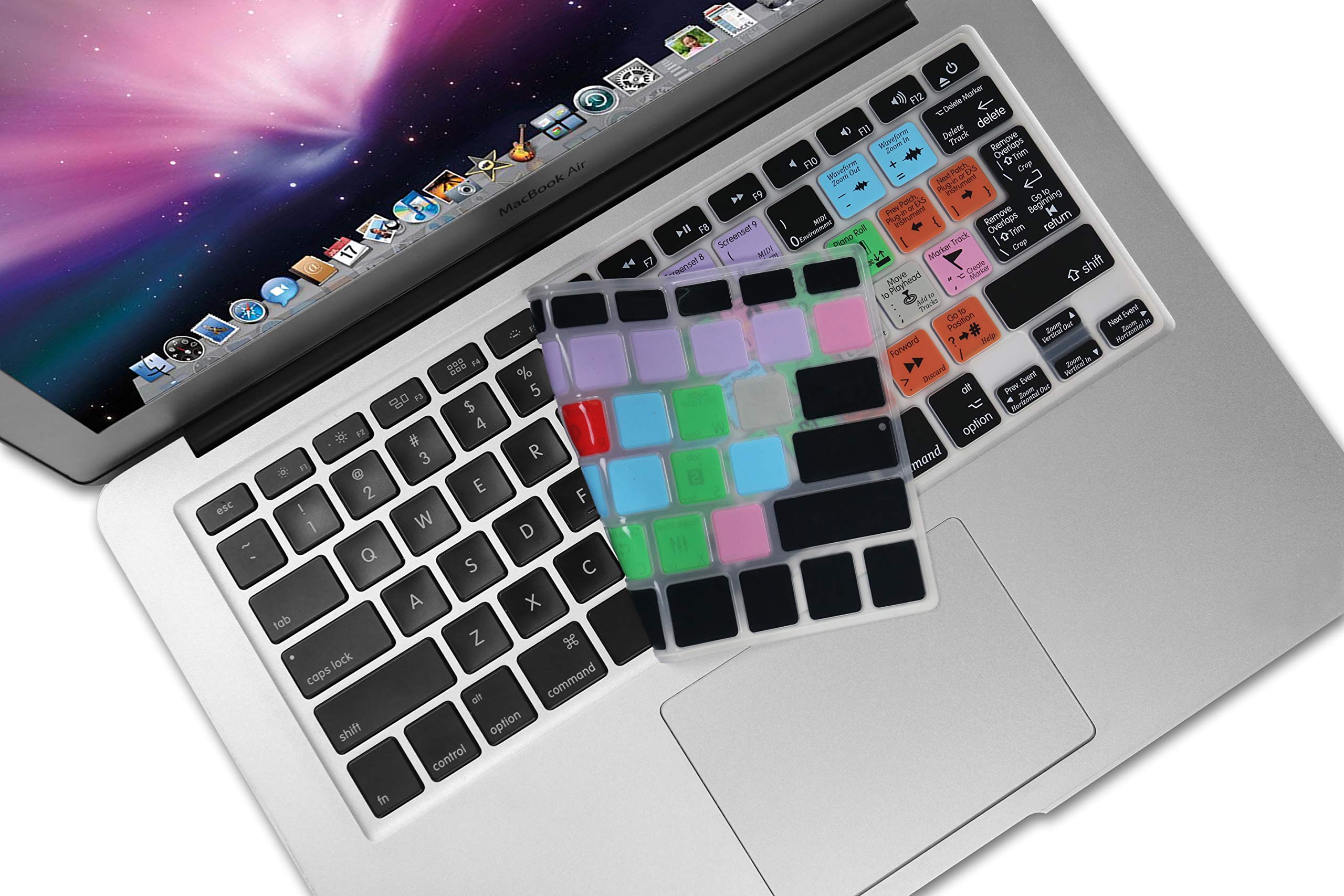 XSKN Logic Pro Shortcut Keyboard Silicone Cover for MacBook Air 13