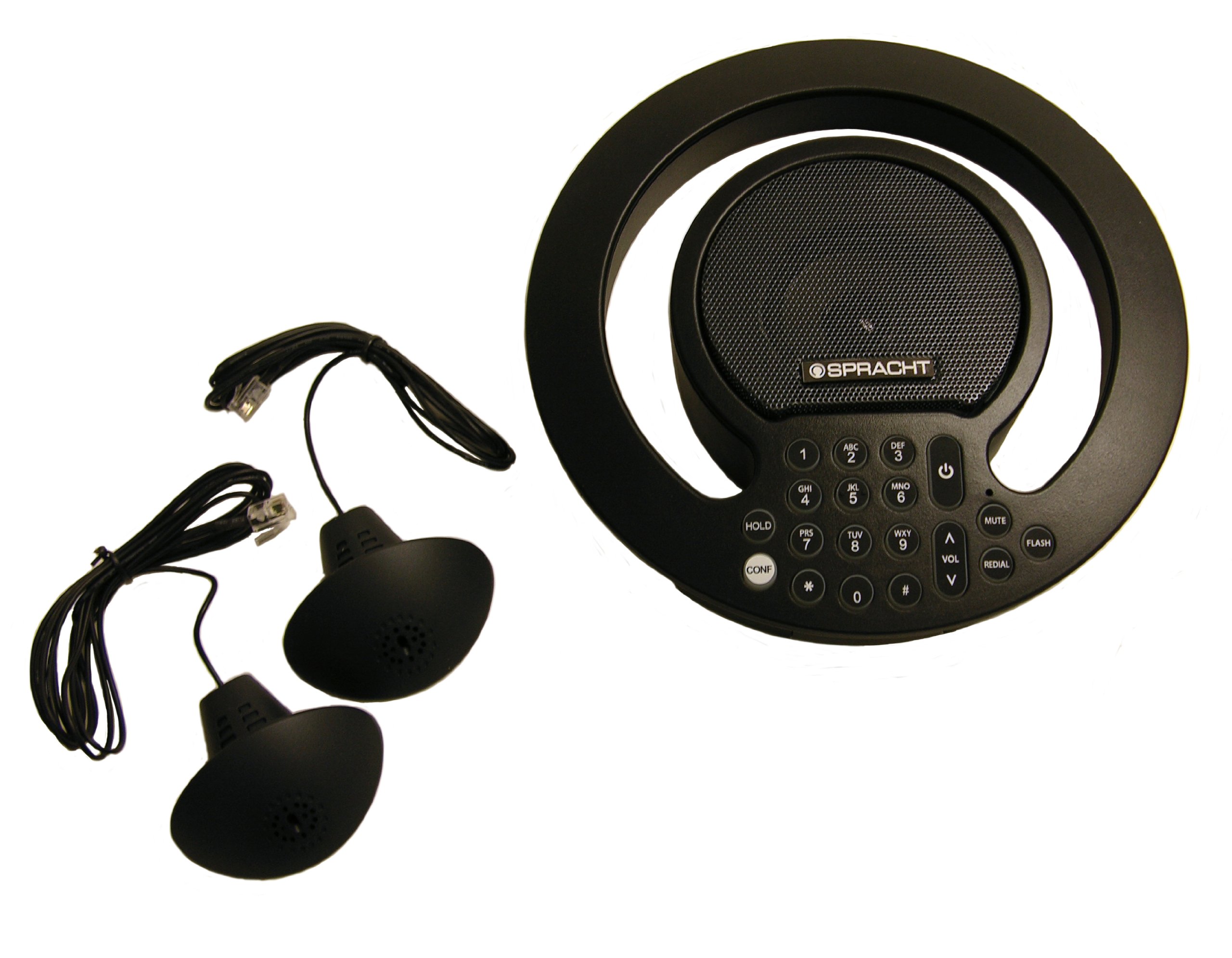 Spracht Aura SoHo Plus Full-Duplex Analog Conference Phone with 5 Microphones - Premium Business Meeting Speakerphone for Office, Home Office & Conference Rooms