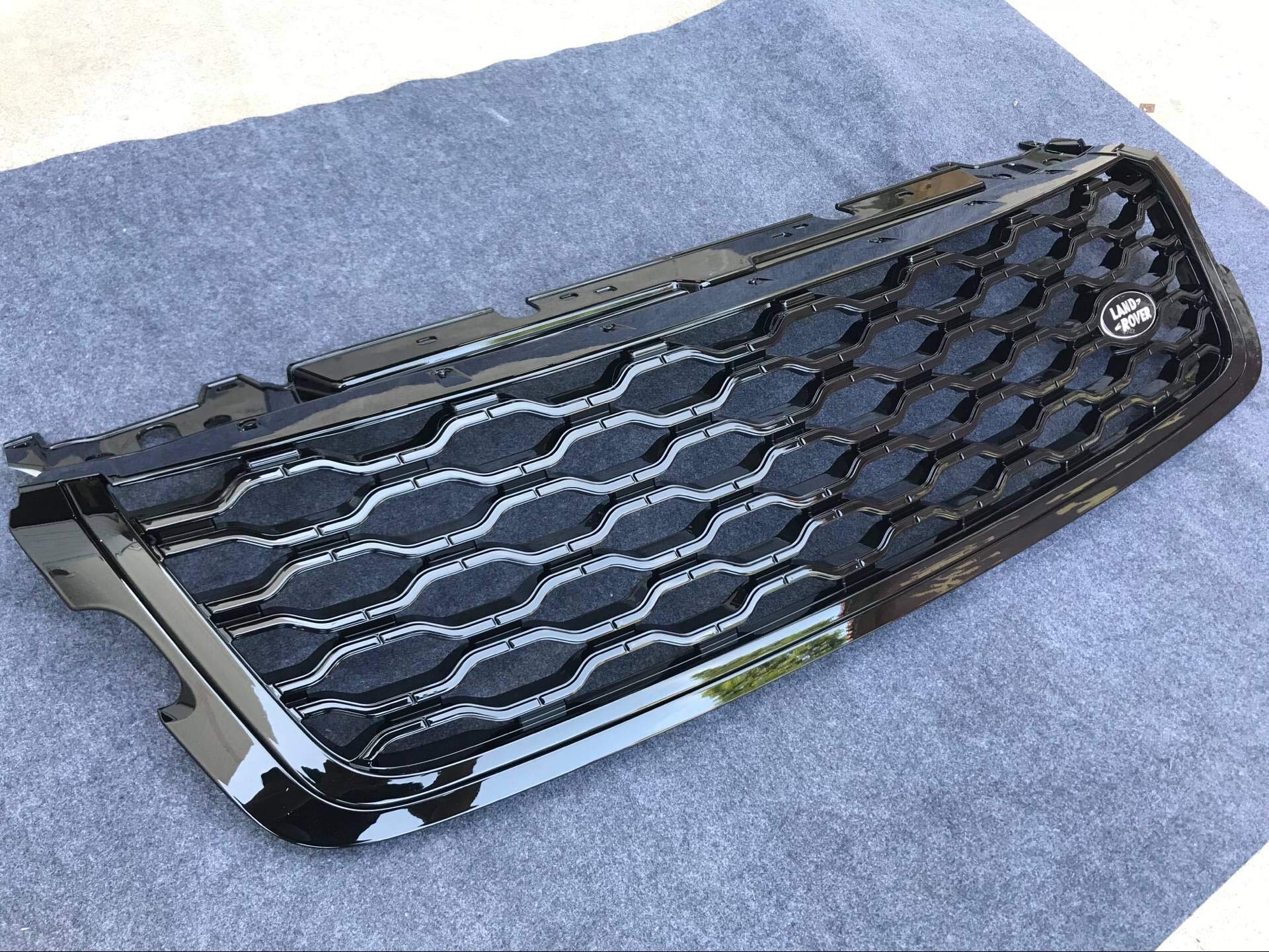 Premium Front Grille Mesh Grill Bar Vent Trim for Land Rover Range Rover Velar 2018-2021 | Durable ABS Plastic | Easy Installation | Perfect for Off-Roading & Car Customization