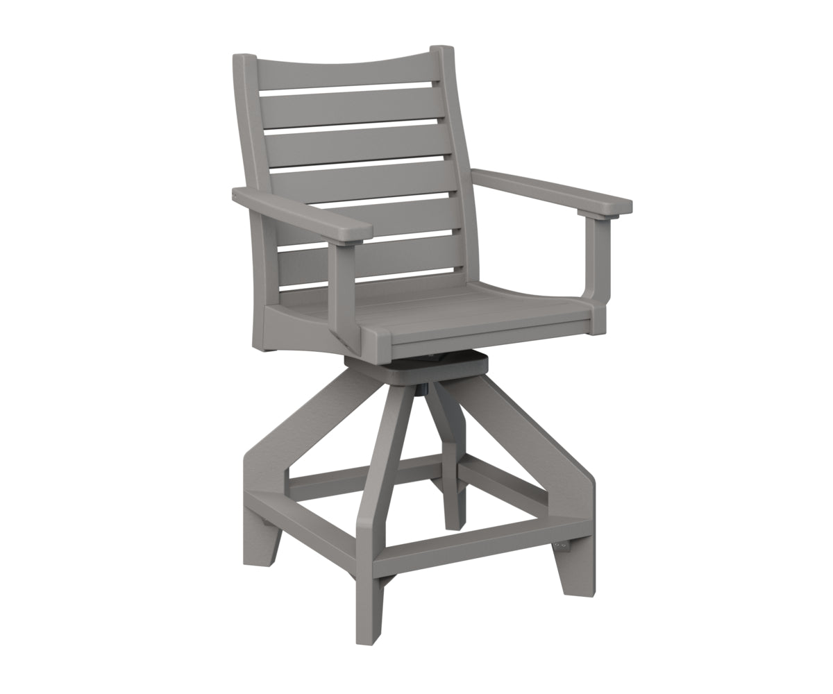 Berlin Gardens Bristol Swivel Counter Chair - Adjustable Height Bar Stool with 360° Rotation, Padded Seat & Backrest - Perfect for Kitchen Islands, Breakfast Bars & Home Decor
