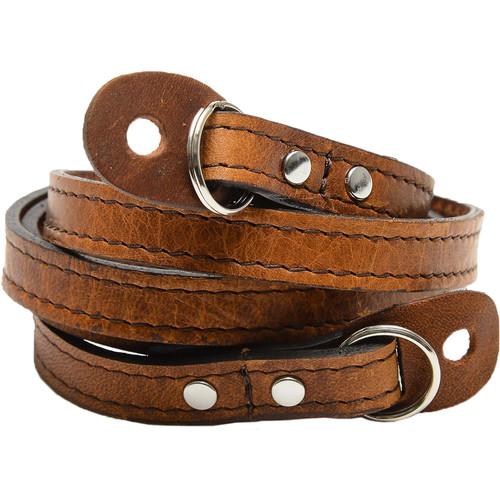 ONA Sevilla Genuine Leather Camera Strap - Antique Cognac Brown - Comfortable DSLR/Mirrorless Camera Neck Strap for Photographers - Perfect for Travel, Street & Wedding Photography