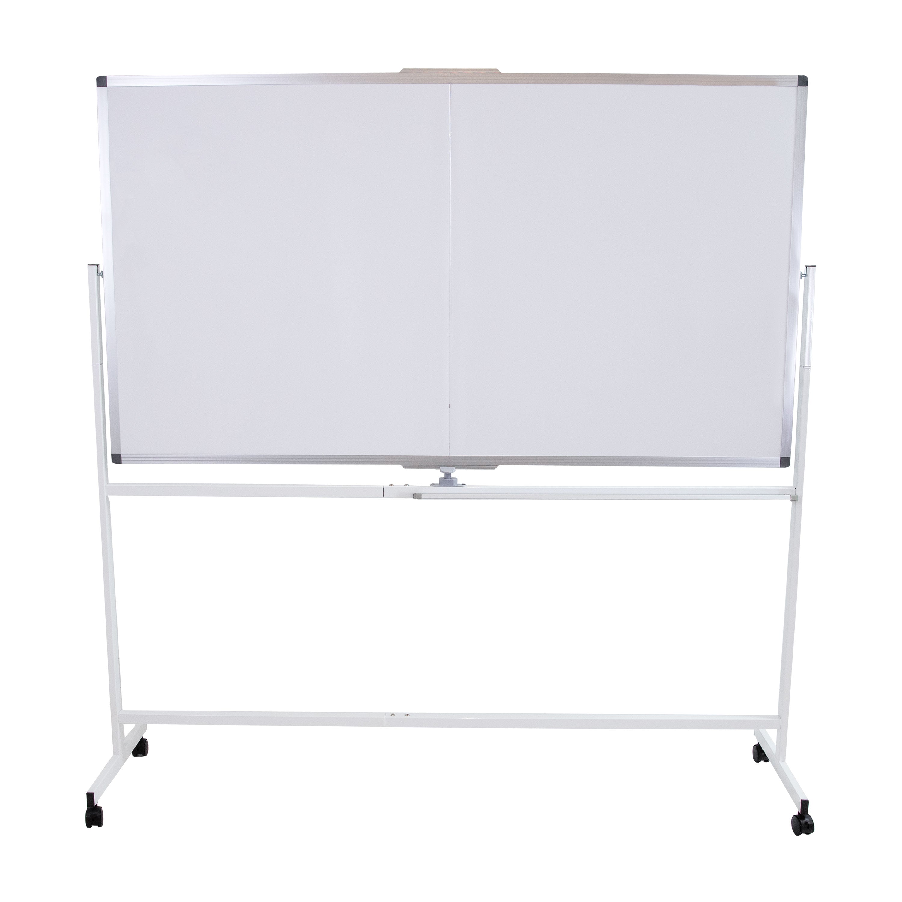 Double Sided Magnetic Whiteboard with Wheels - 77