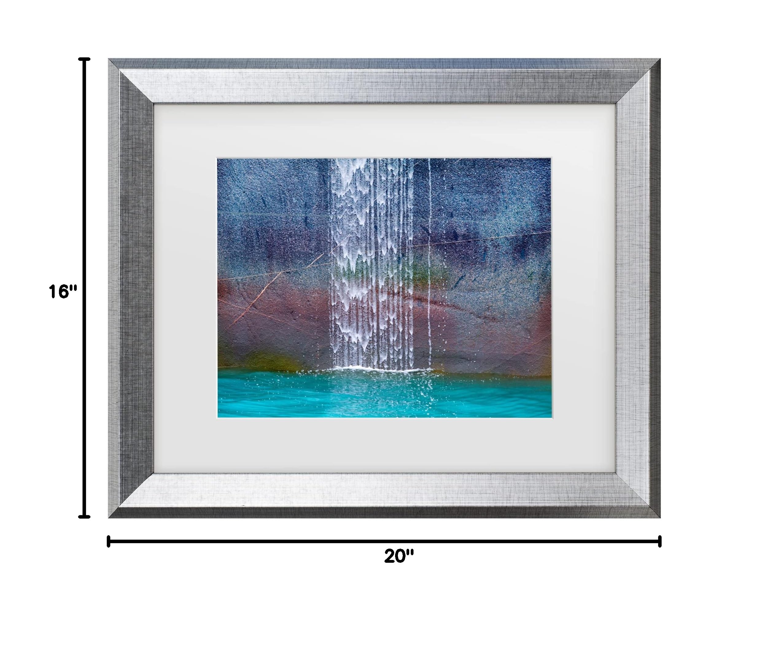 Trademark Fine Art 'Waterfall' Canvas Wall Art Print by Ignacio Palacios - Nature Landscape Painting for Living Room, Bedroom & Office Decor