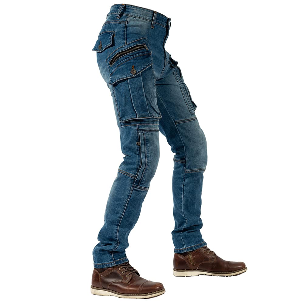 **Men's Wear-Resistant Motorcycle Riding Pants - Casual Cargo Pants for Motocross & Racing | Durable & Comfortable for Outdoor Adventures**