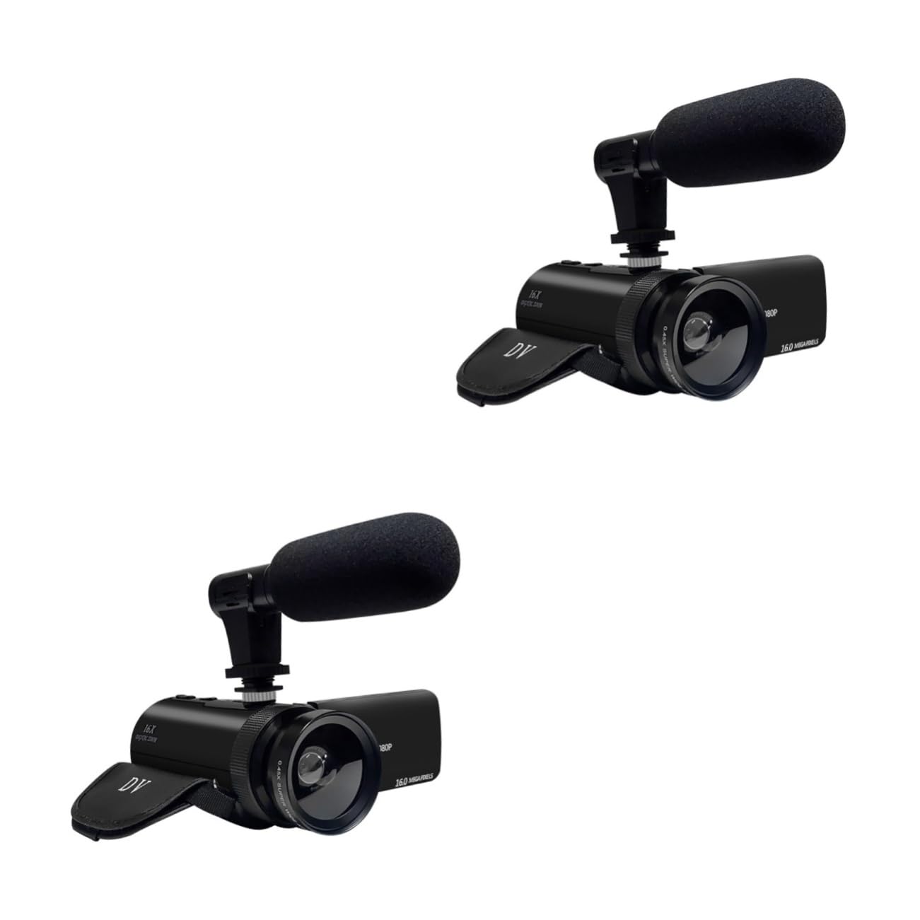PartyKindom 2 Pack HD Digital Video Camera Recorder with Microphone - 1080P DVR Camcorder for Professional Recording, Vlogging, Home Security & Outdoor Adventures
