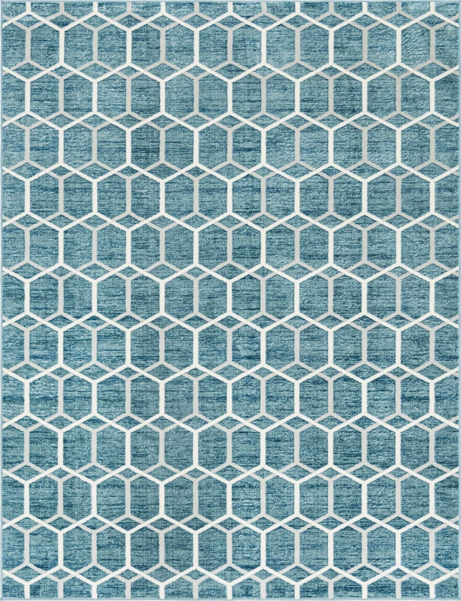 Unique Loom Matrix Trellis Collection Area Rug - 9'x12'2
