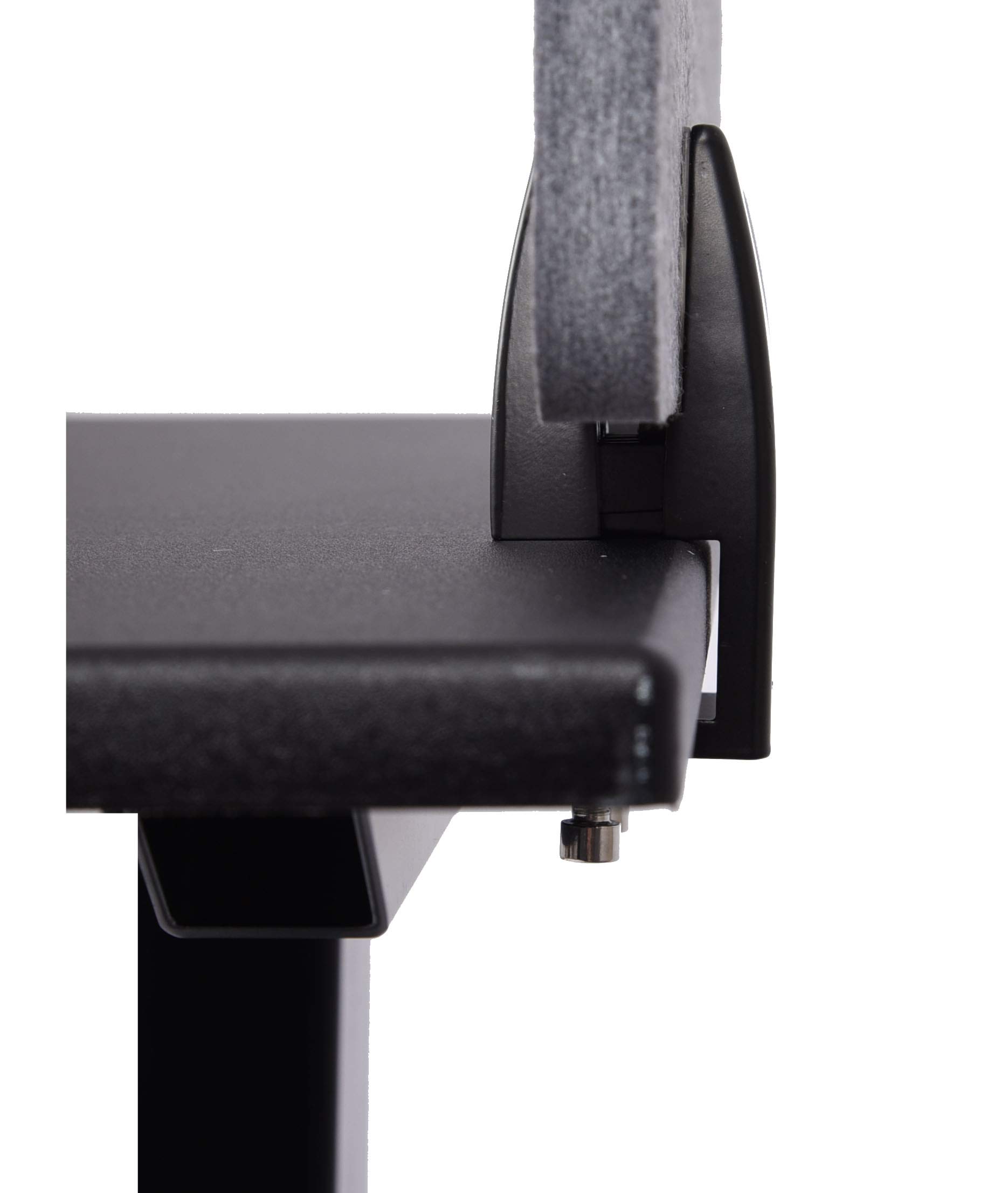 ReFocus™ Raw Clamp-On Acoustic Desk Divider – Noise Reducing Privacy Panel for Office & Home Workspaces | Lightweight Desk Mounted Screen in Castle Gray (47.25