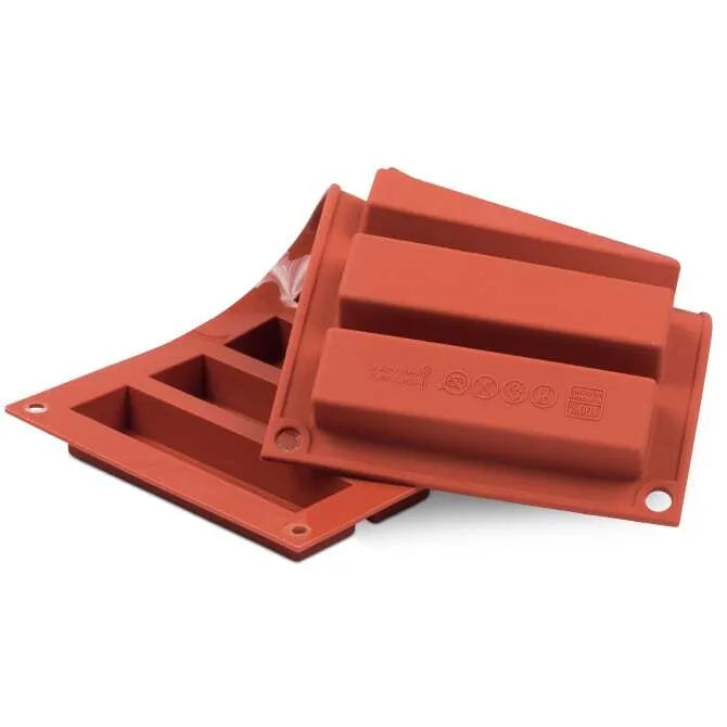 Premium 8-Cavity Slim Bar Silicone Mold for Chocolate, Candy & Soap Making - Perfect for DIY Desserts, Baking & Craft Projects