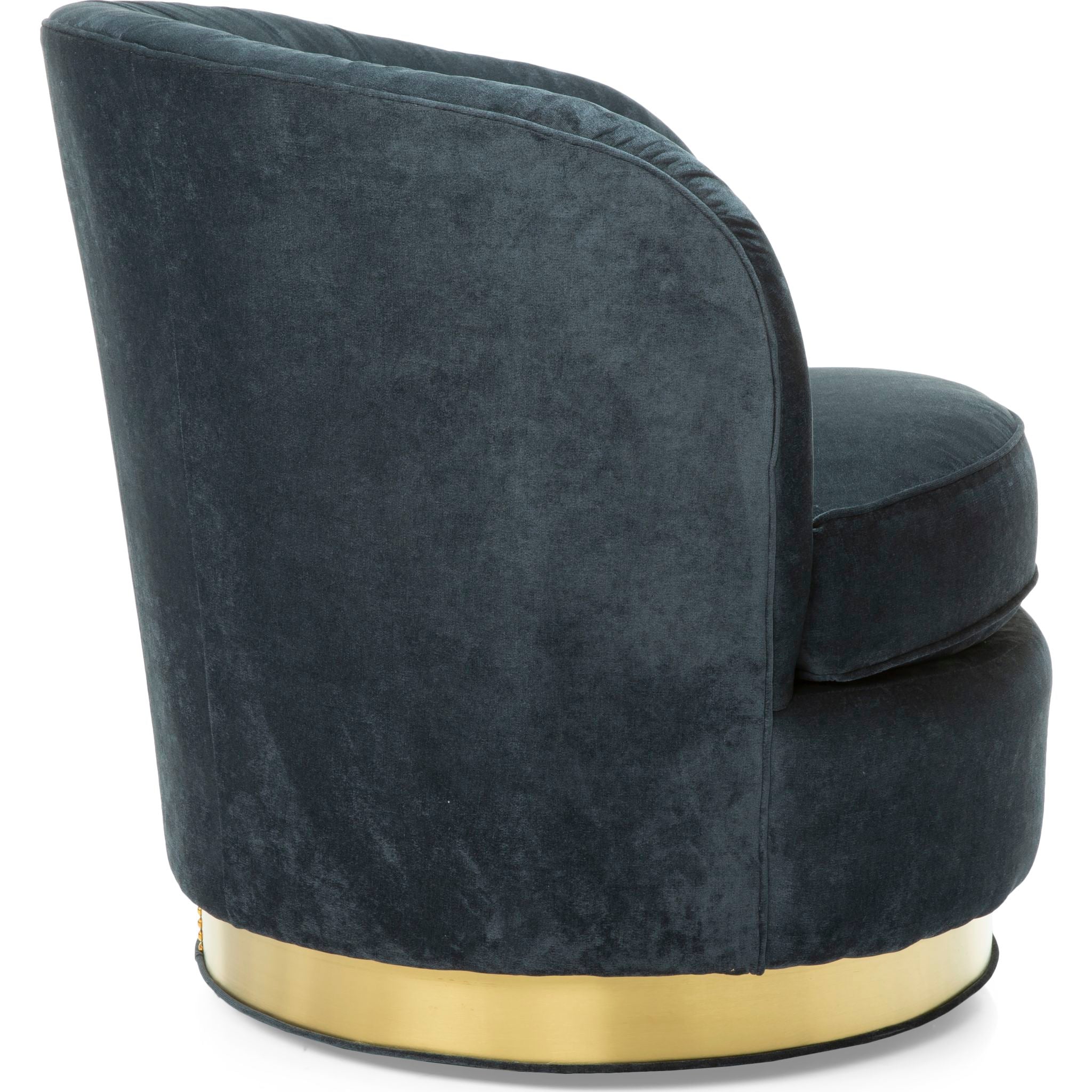 Allison Swivel Chair - Modern Ergonomic Office Chair with 360° Rotation, Capri Blueberry Fabric - Perfect for Home Office, Gaming & Study Spaces