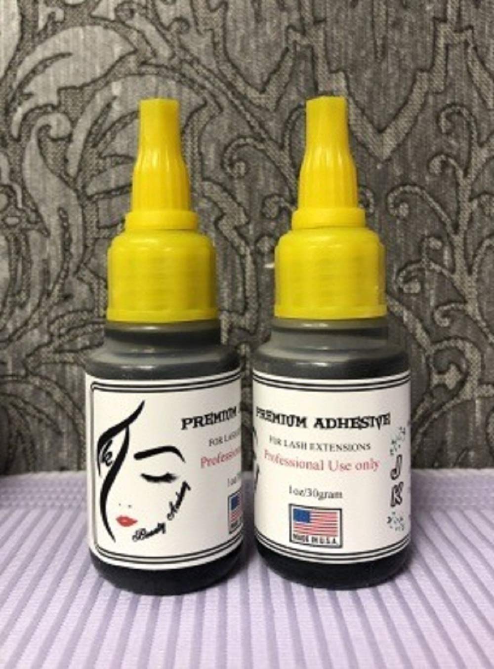 Premium Lash Extension Adhesive - 30ml (1oz) - Made in USA - Long Lasting & Strong Hold - Perfect for Professional & DIY Eyelash Extensions