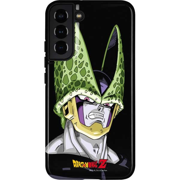 Official Dragon Ball Z Cell Portrait Design Skinit Pro Phone Case for Samsung Galaxy S22 Plus - Durable Protection & Stylish Anime Cover - Perfect for Fans, Daily Use & Gift Giving
