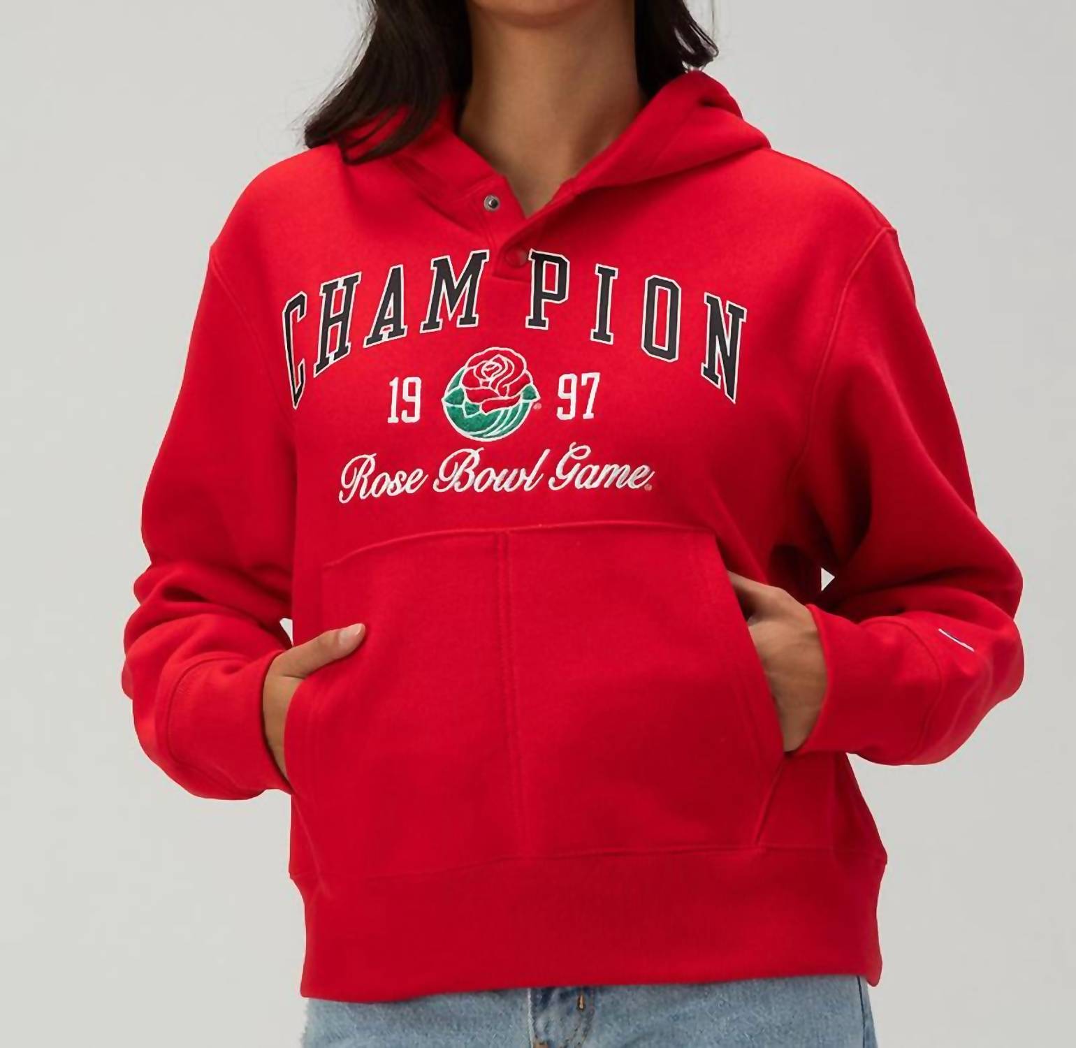 Vintage 1997 Rose Bowl Hoodie - Red College Football Sweatshirt for Fans & Alumni | Perfect for Game Day & Casual Wear