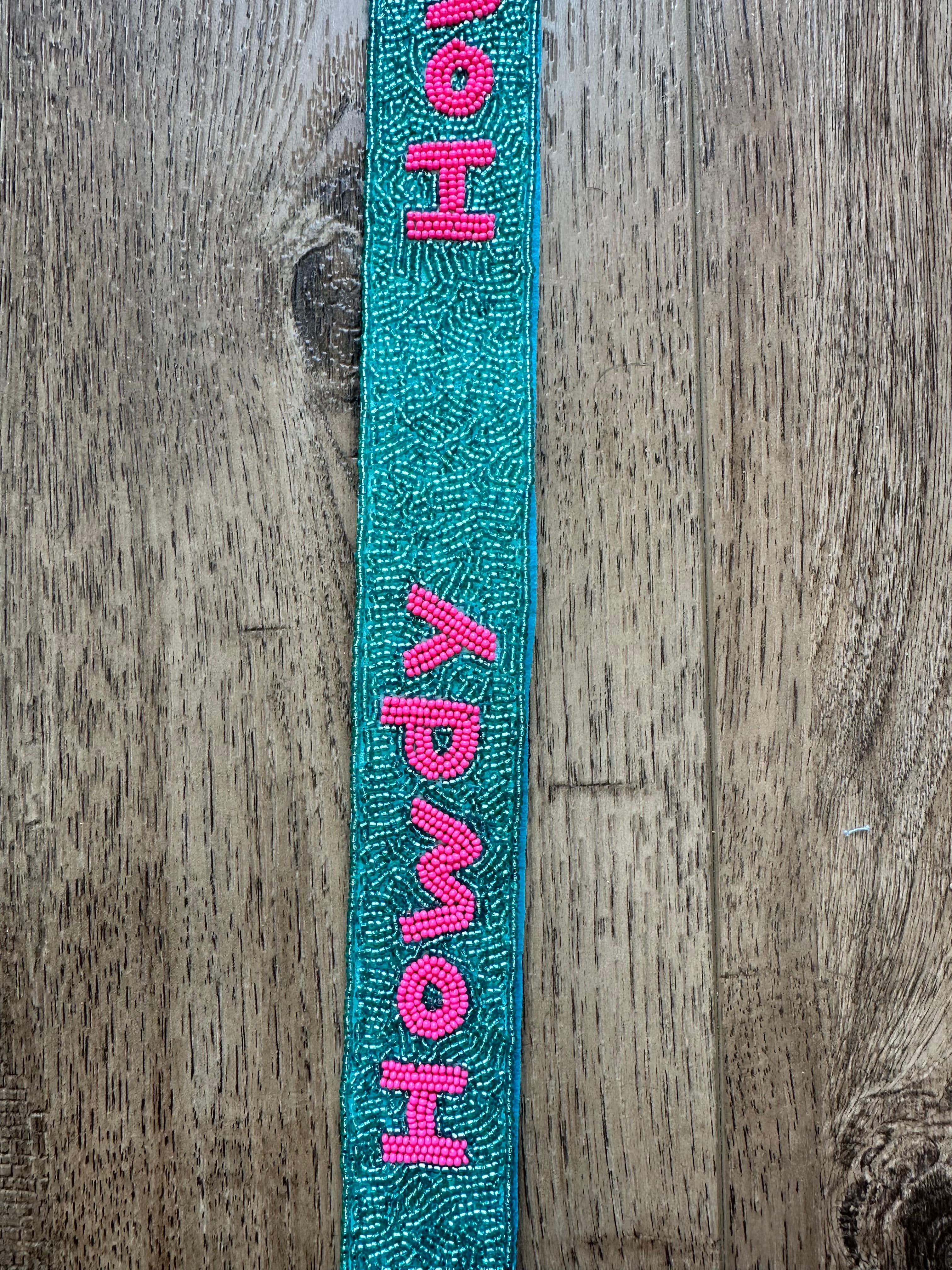 Colorful Beaded Purse Strap - Stylish & Adjustable Shoulder Strap for Handbags, Totes & Crossbody Bags | Perfect for Women's Fashion Accessories, Daily Use & Special Occasions
