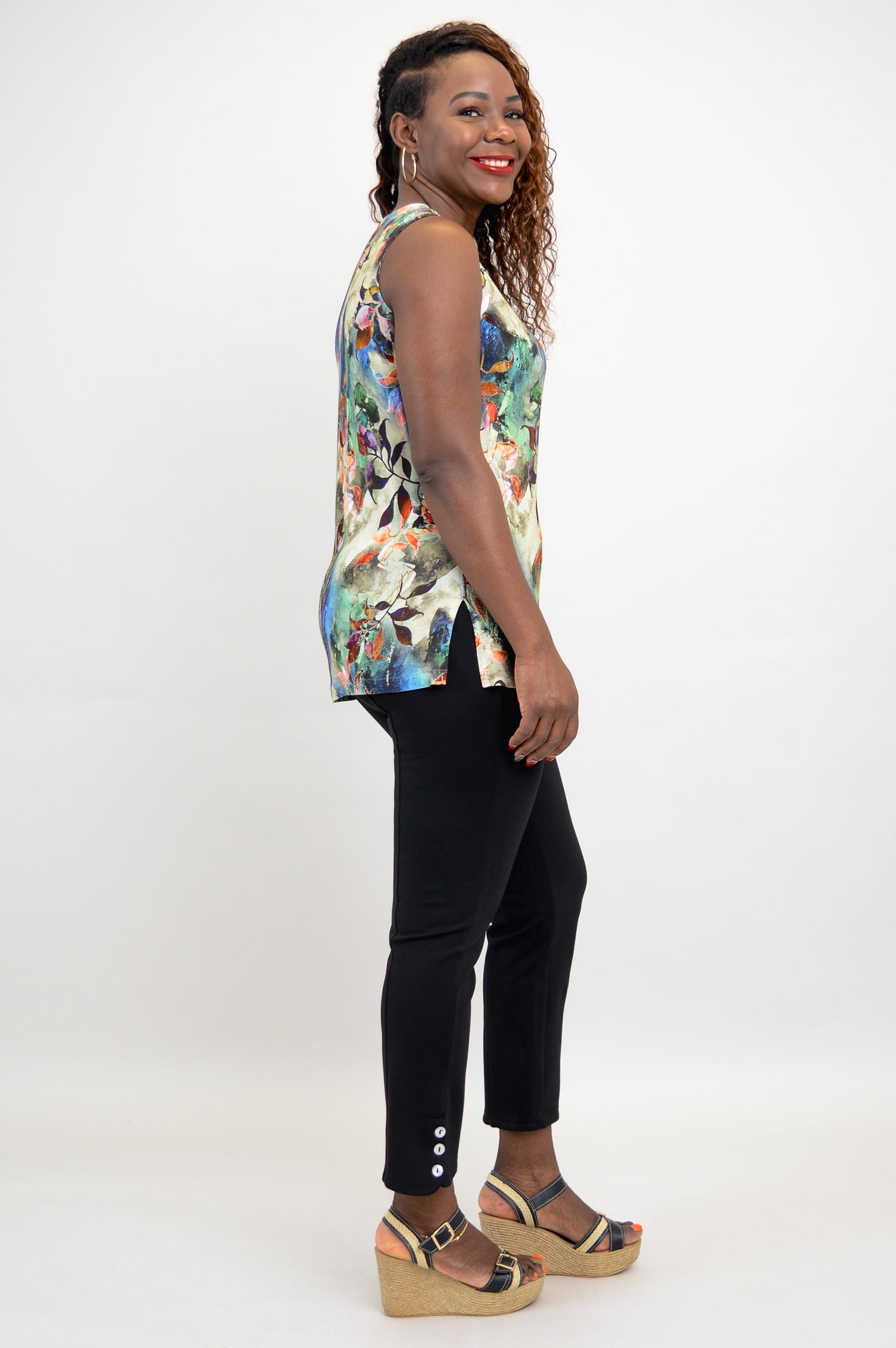 Dena Tank Top - Patchouli Scented Linen Bamboo Blend Women's Shirt | Perfect for Yoga, Summer Outfits & Casual Wear