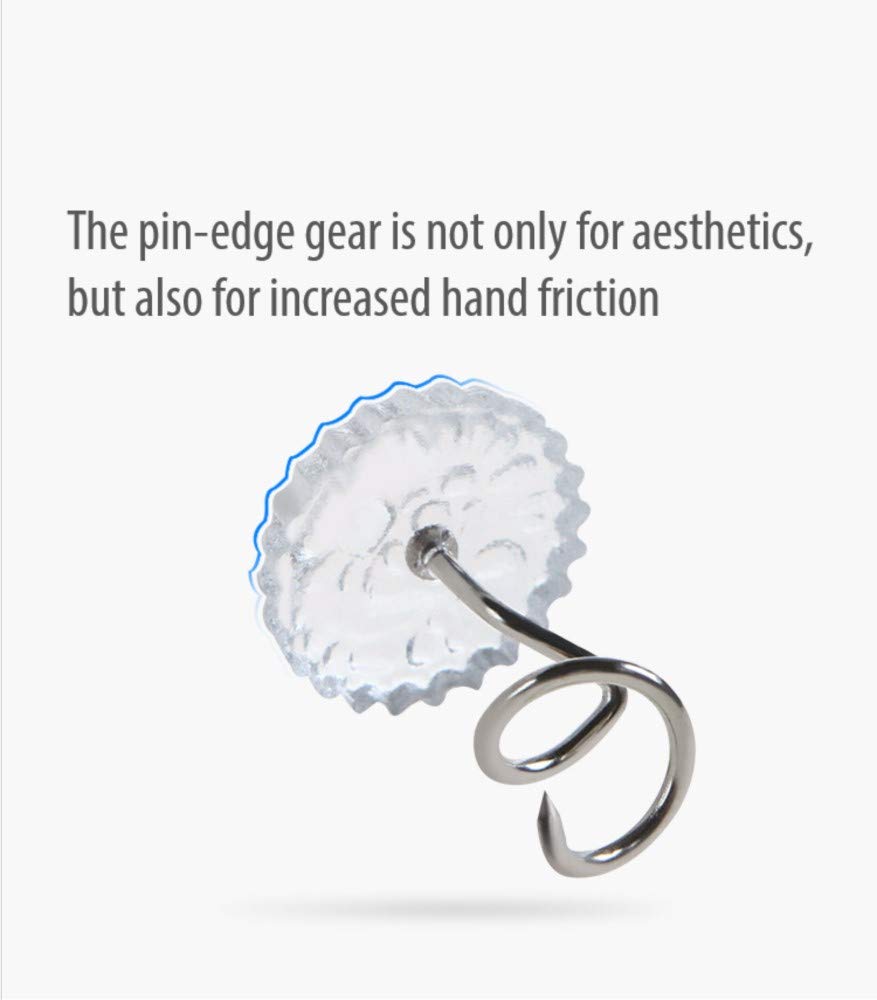 50 Pcs Clear Plastic Twist Pins for Upholstery - Secure Slipcovers, Bedskirts, Drapes & Fabrics - Heavy Duty Bed Skirt Pins for Sewing, Home Decor & DIY Projects - Perfect for Furniture Protection & Fabric Arrangement