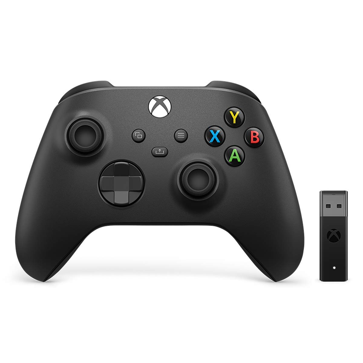 Refurbished Microsoft Xbox Wireless Controller with Windows 10 Adapter | Compatible with PC Gaming, Steam & Xbox Consoles | Perfect for Multiplayer, Streaming & Esports