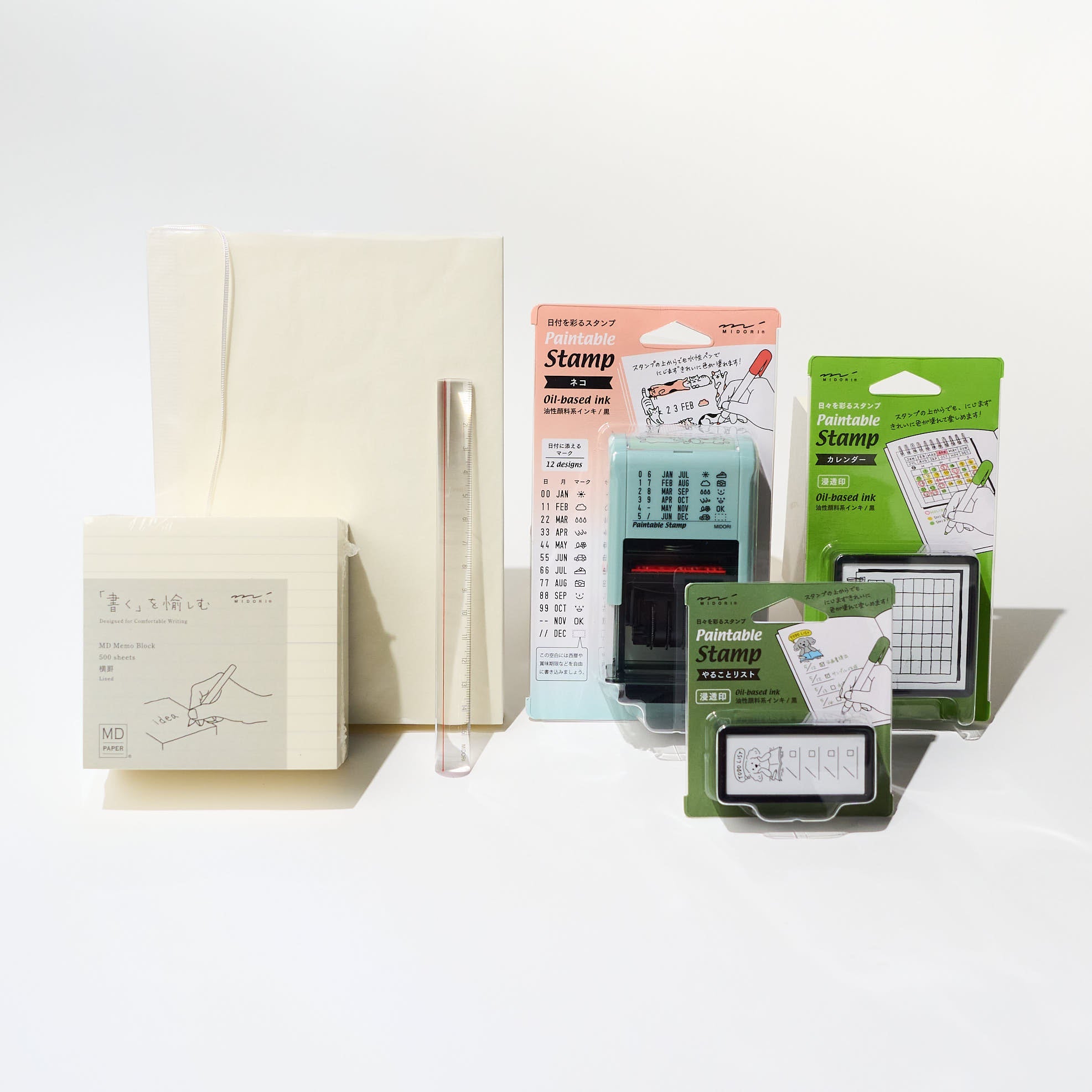 Midori Best Seller Bundle - Premium Japanese Stationery Set for Writing, Journaling & Scrapbooking - Perfect for Office, School & Creative Projects