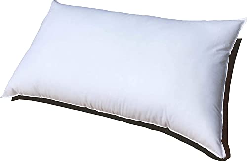 Premium Synthetic Down Pillow Insert - 21x31 Down Alternative Pillow, Ultra Soft Oversized Queen Bed Sleeping Pillow, Large Rectangle Sham - 1 Decorative Pillow Form for Bedroom, Living Room & Guest Room Decor