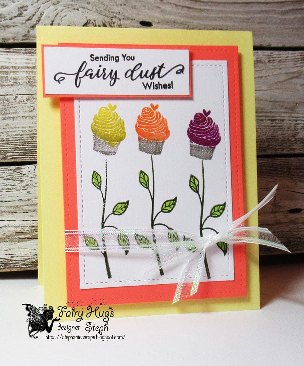Cupcake Flower Stamps - DIY Scrapbooking, Card Making & Crafting Supplies for Invitations, Journals & Gift Wrapping
