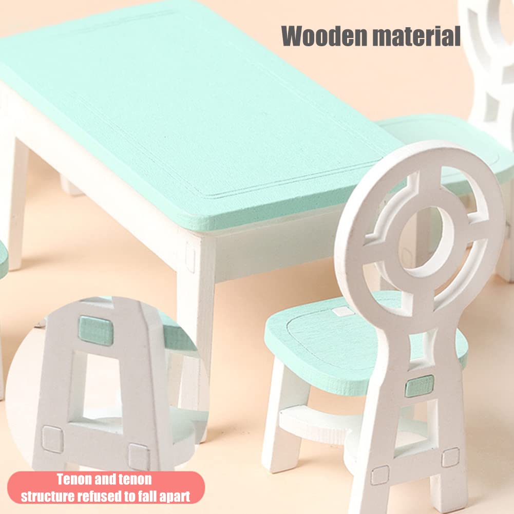 **Ikasus Miniature Wooden Dollhouse Furniture Set - Kitchen, Restaurant, Living Room & Bedroom Accessories | Cute Dollhouse Furnishings & Toy Gift for Kids | Perfect for Playtime, Room Decor & Collectibles**