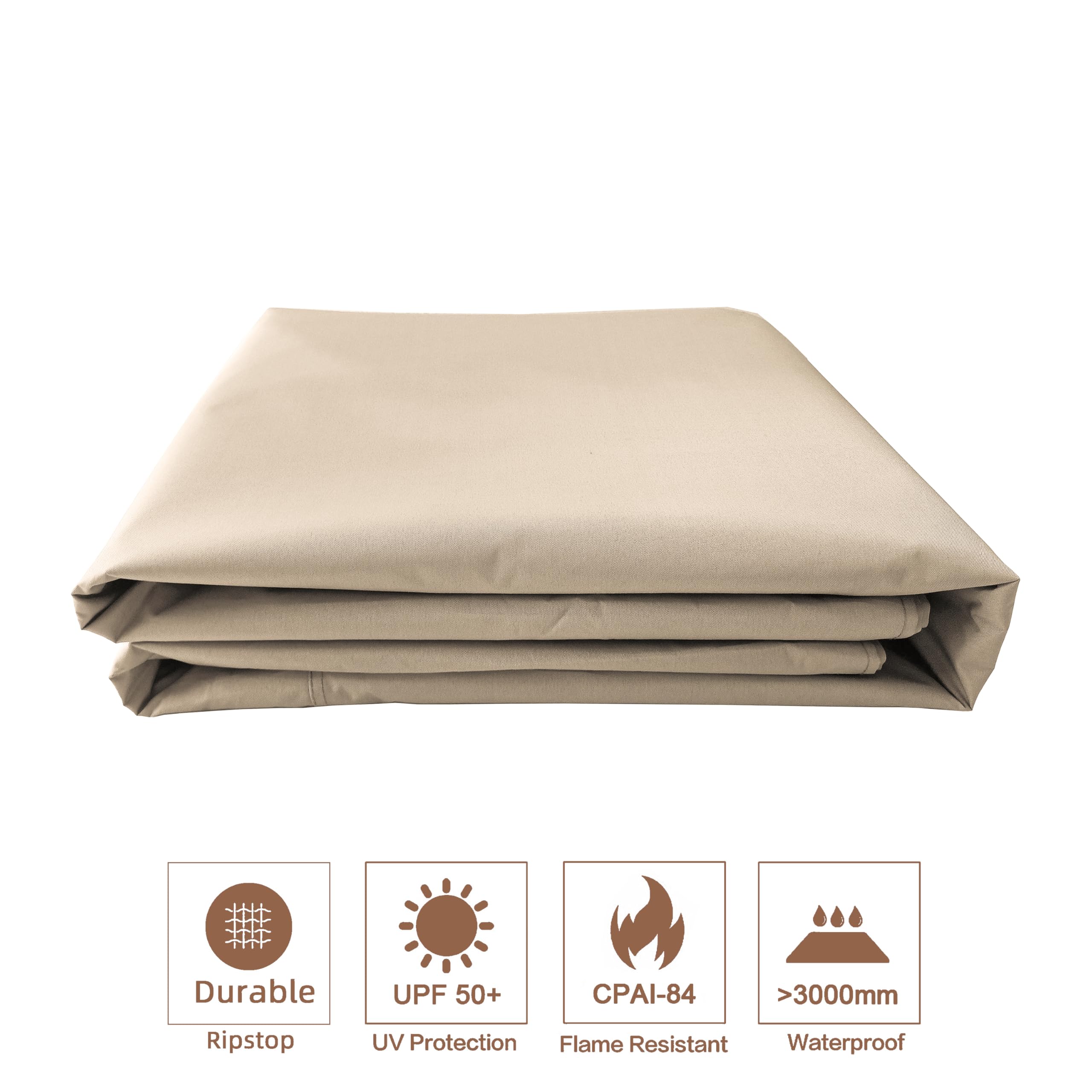 Replacement Canopy Cover for Windsor Gazebo L-GZ717PST-C (Light Beige) - Durable Weatherproof Gazebo Top Replacement - Perfect for Outdoor Patio, Garden, and Backyard Relaxation