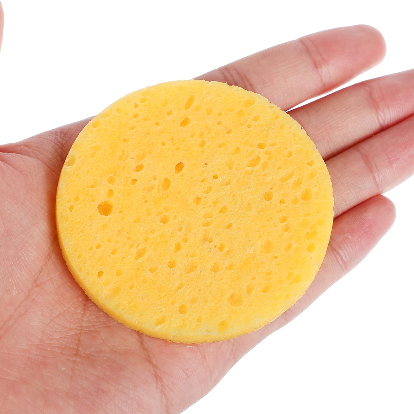 Beaupretty 50 Pack Compressed Makeup Remover Sponges - Reusable Facial Cleansing Sponges for Makeup Removal, Bath & Skincare | Gentle Exfoliating Cosmetic Sponges for Daily Beauty Routine & Travel Essentials