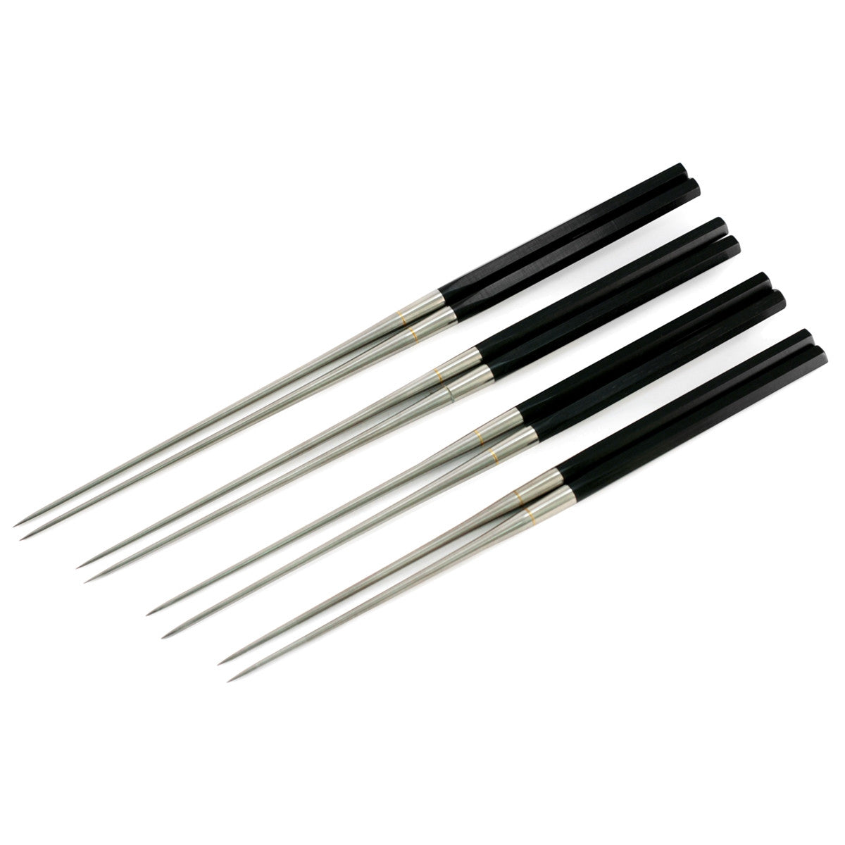 Premium Black Birch Wooden Handle Plating Chopsticks - Elegant Japanese Moribashi for Sushi, Asian Cuisine & Home Dining
