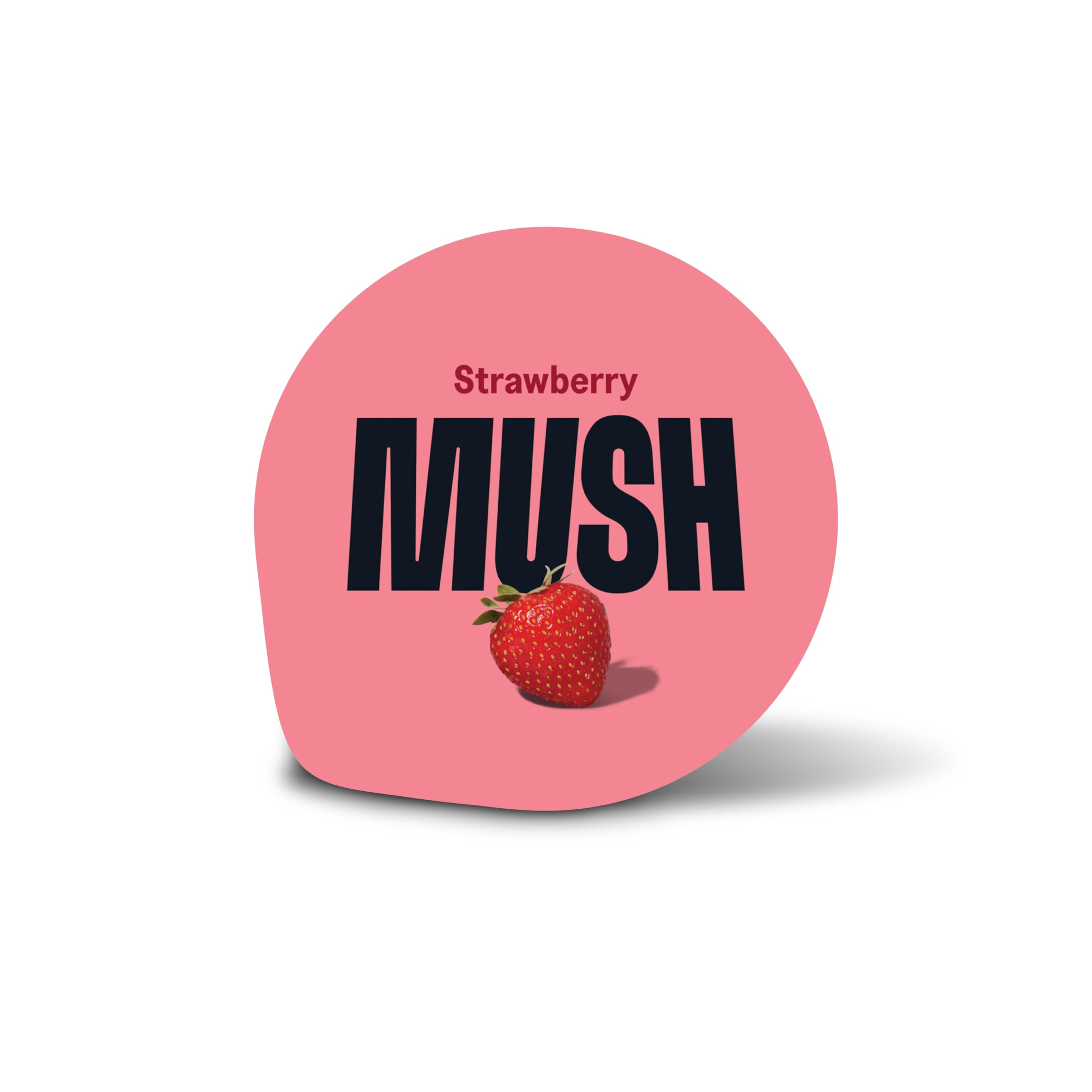 Organic MUSH Overnight Oats with Strawberries - 5 oz Pack | Gluten-Free, Vegan Breakfast | Quick & Healthy Meal Prep for Busy Mornings, Office Snacks, and Post-Workout Nutrition