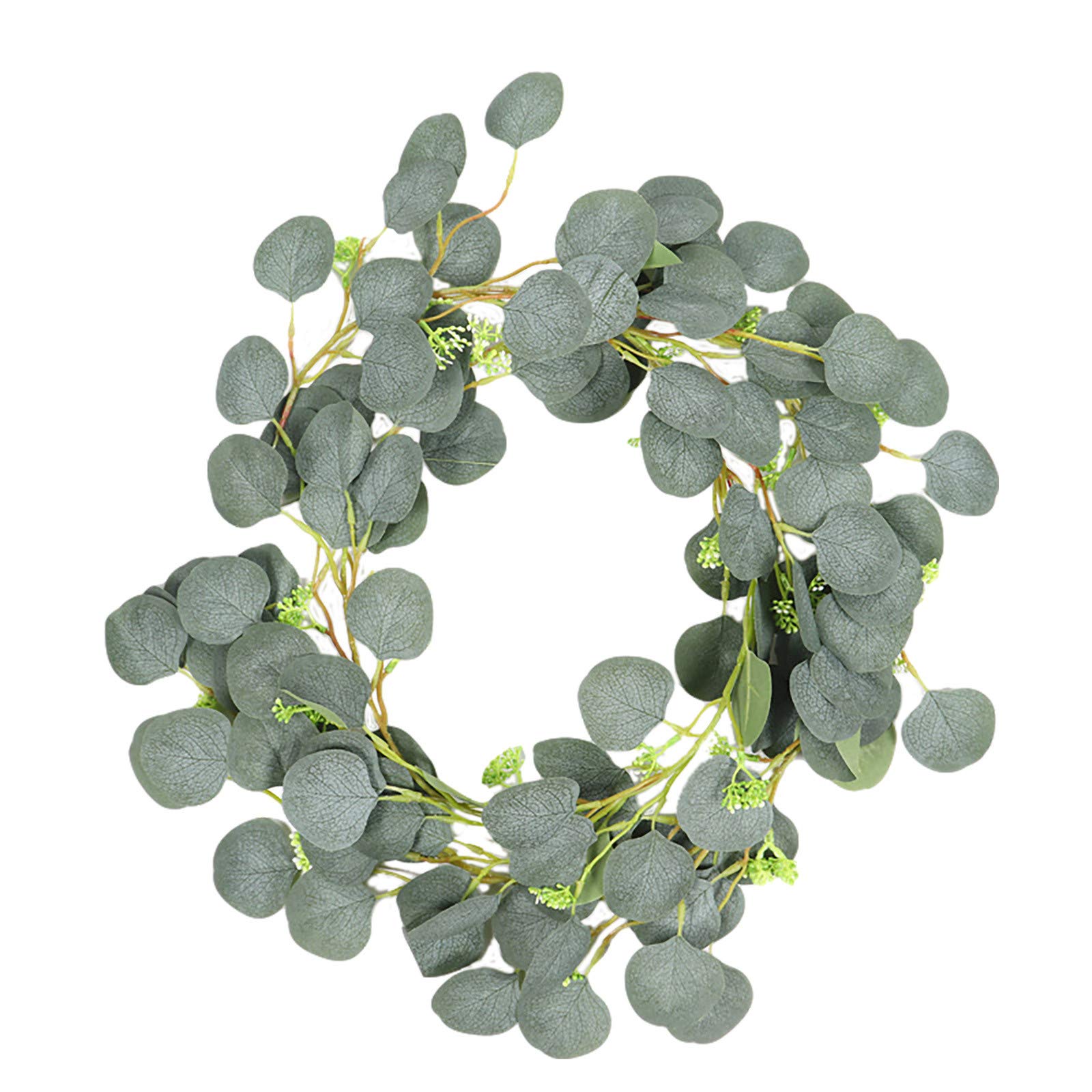 Simulated Eucalyptus Wreath for Windows - Home Decor for Valentine's Day & Outdoor Use