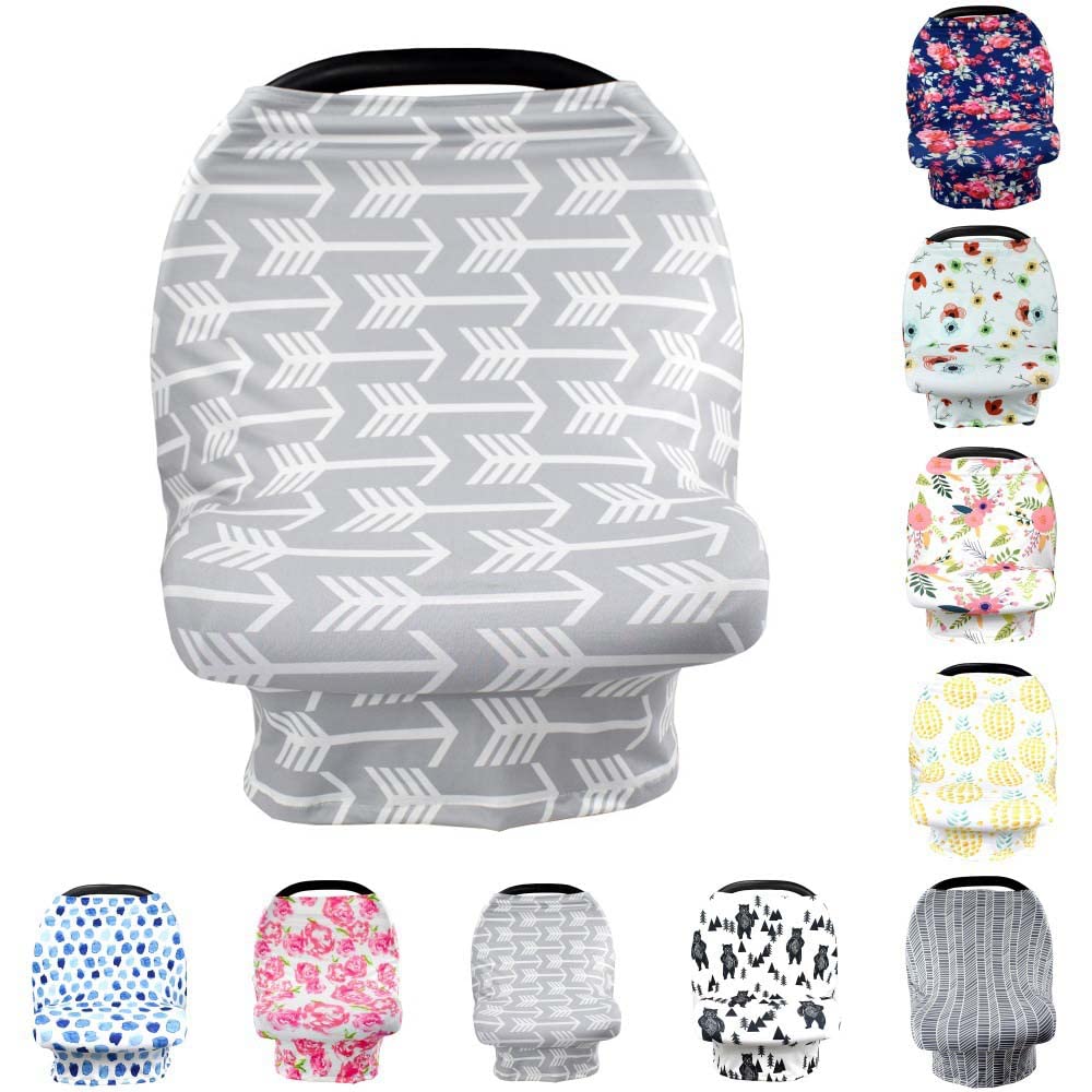 Elastic Soft Baby Car Seat Cover - Windproof Stroller Nursing Blanket & Windshield for Warmth | Perfect for Strollers, Shopping Carts & Outdoor Protection